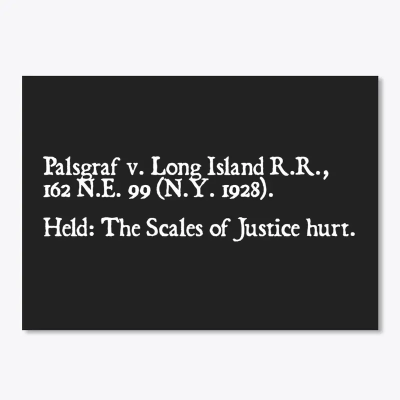 Palsgraf v. Long Island RR (Ver. 1)