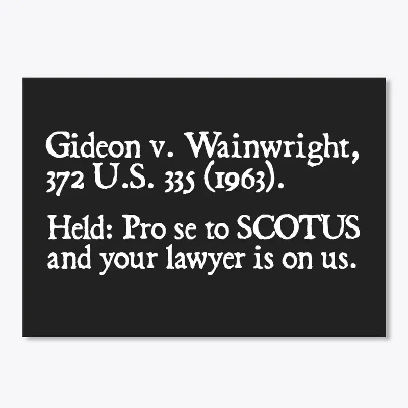 Gideon v. Wainwright